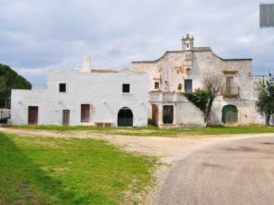 Dopo quasi un chilometro arriviamo alla masseria Carparelli. Eretta tra il 500 e il 600 sotto la dominazione spagnola, balza all'occhio per il suo biancore
